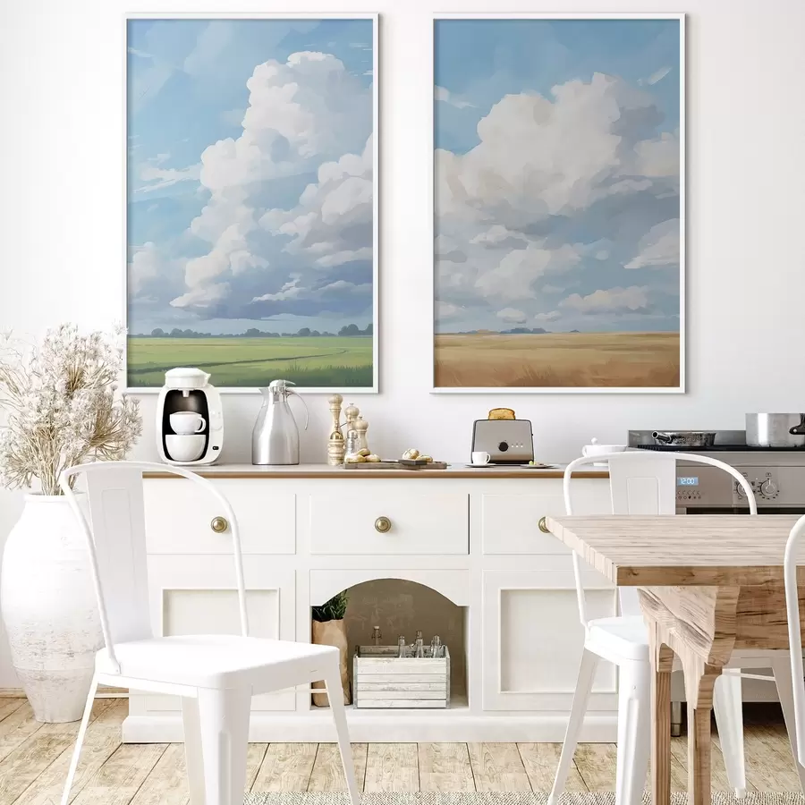 Fototapeedid Välja vastu taevas, kus on suured pilved d00624