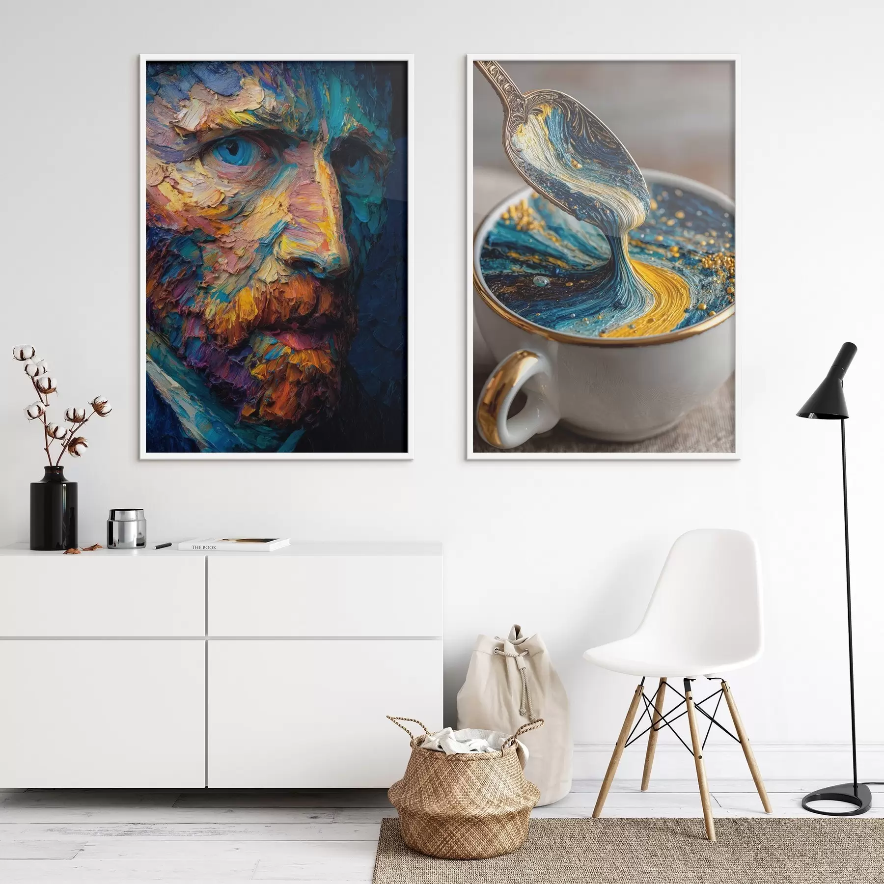 Fototapeedid Picasso ja abstraktsioon tassis õlimaalide stiilis d00639