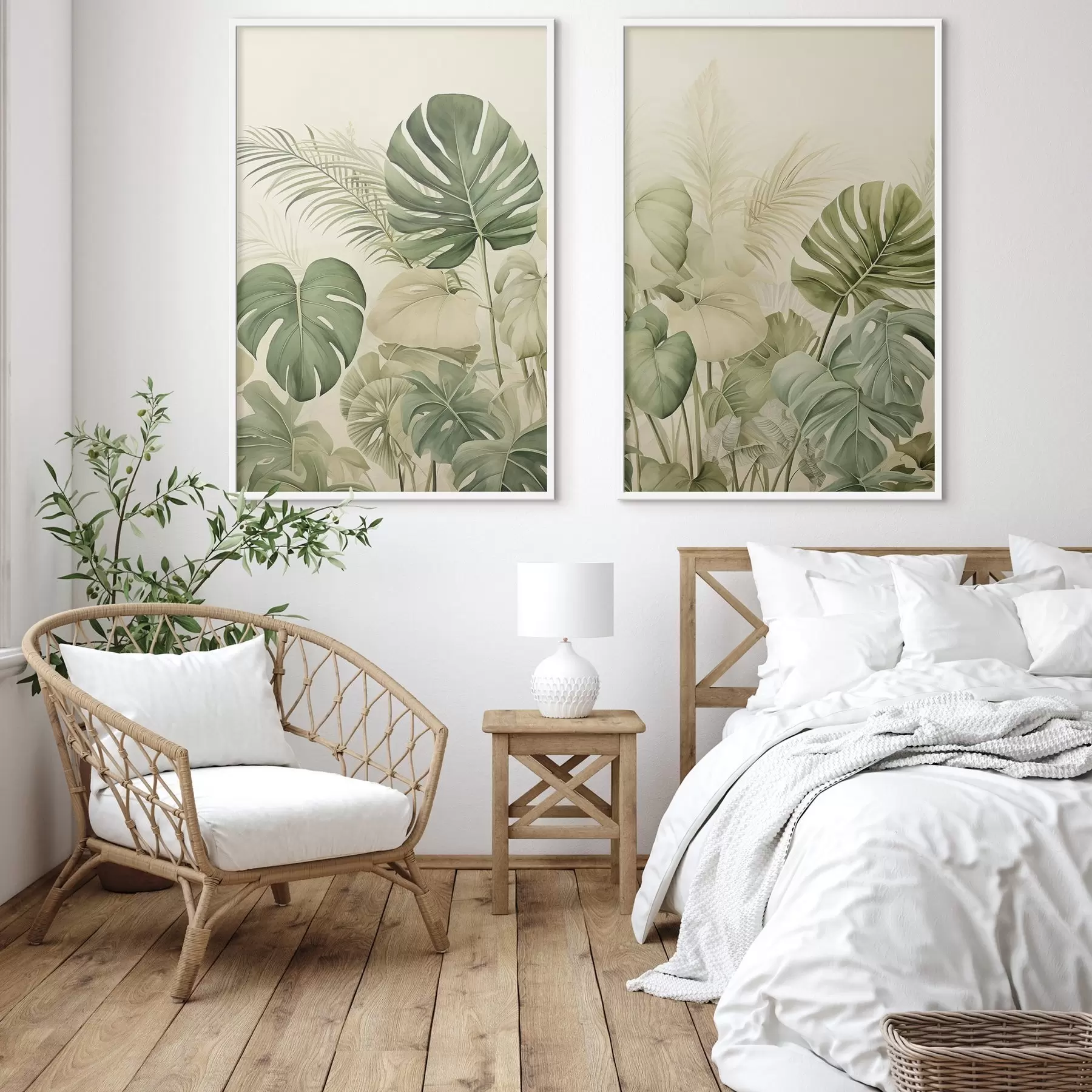 Fototapeedid Erinevad troopilised lehed d00669