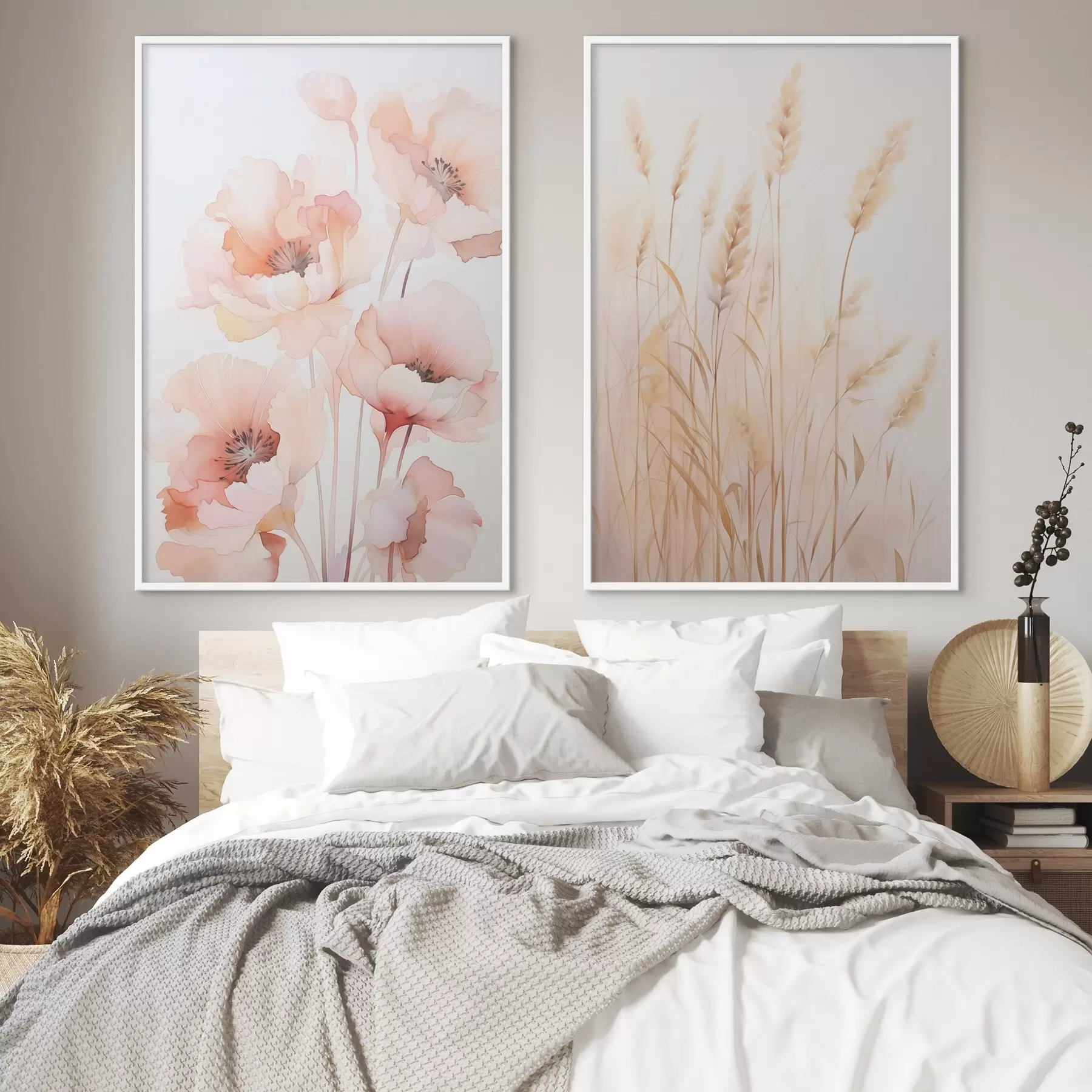 Fototapeedid Moonid ja terad imitatsioon akvarell d00723