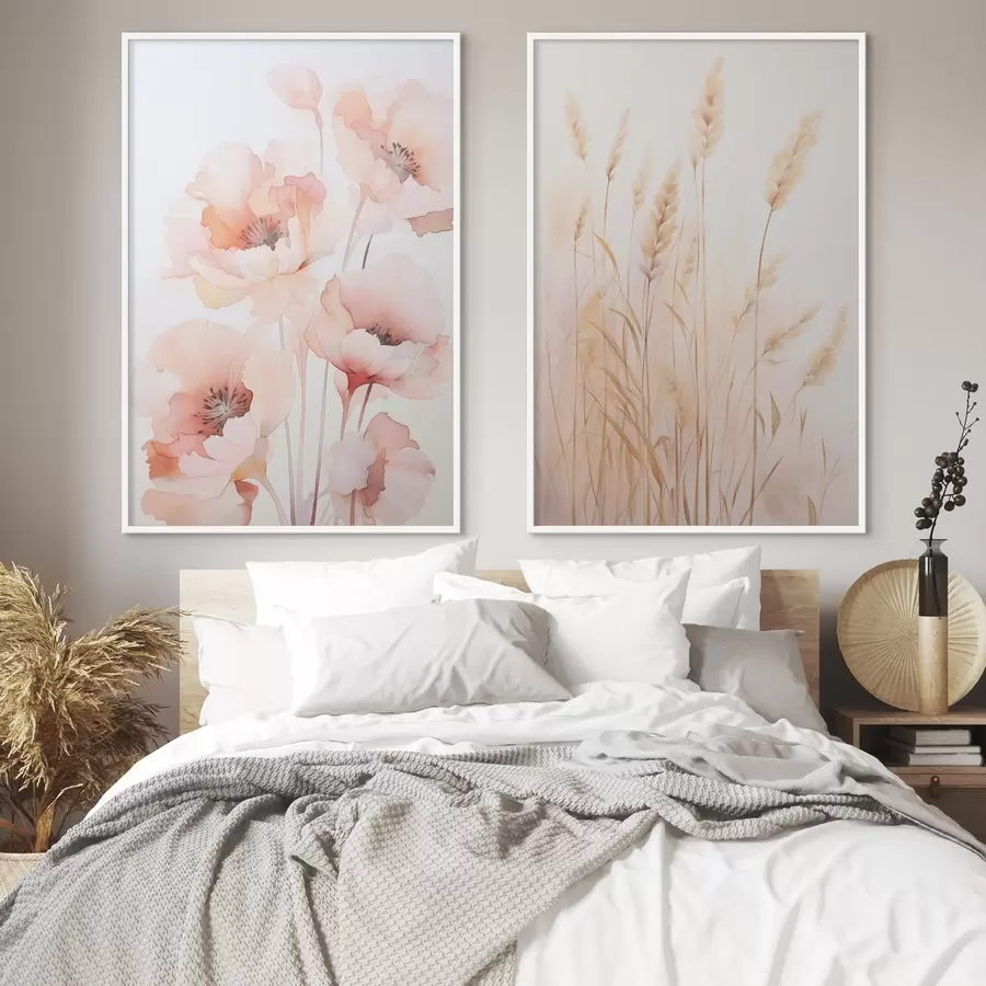 Fototapeedid Moonid ja terad imitatsioon akvarell d00723