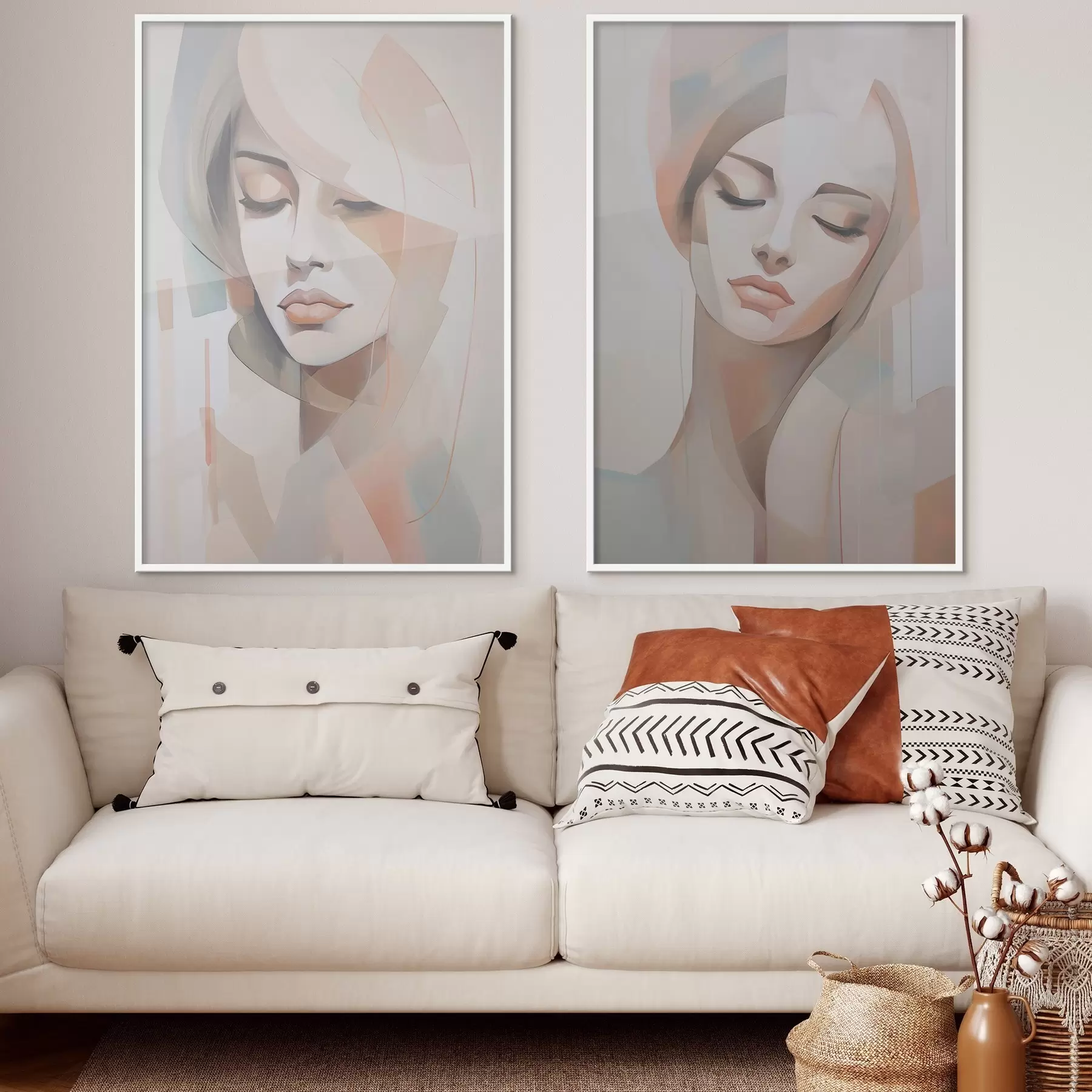 Fototapeedid Tüdruku abstraktne portree d00768