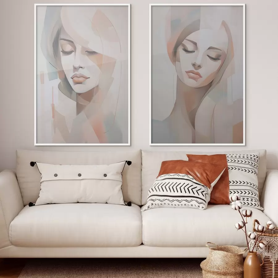 Fototapeedid Tüdruku abstraktne portree d00768