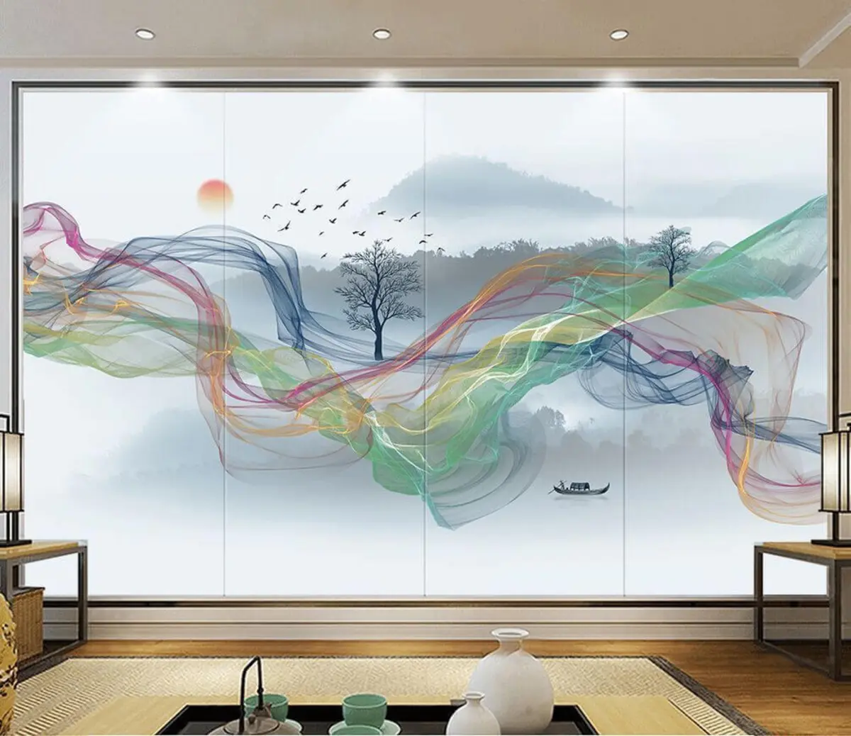 Fototapeedid Maagiline udu koidikul u17637