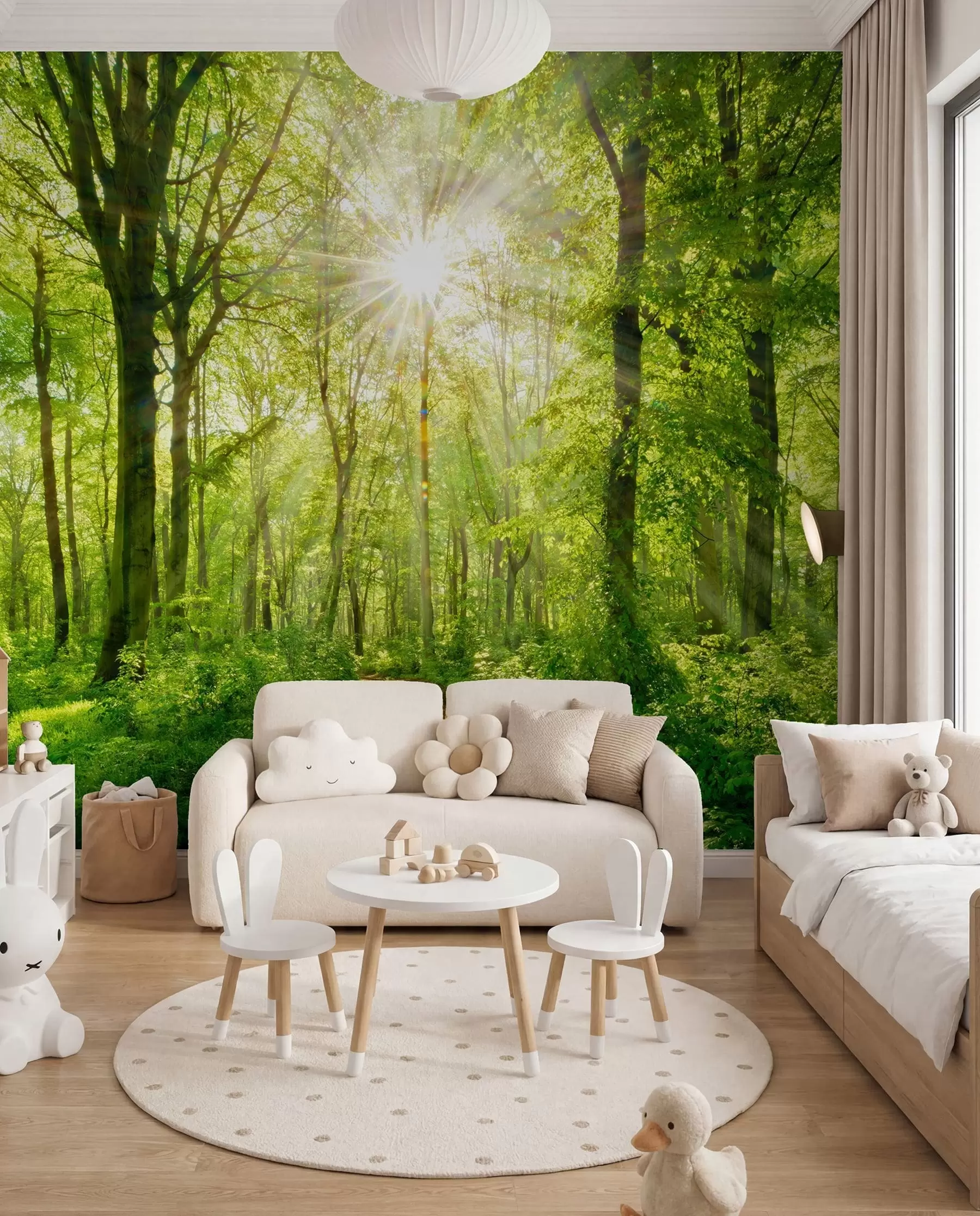 Fototapeedid Rada roheliste okste all u22252
