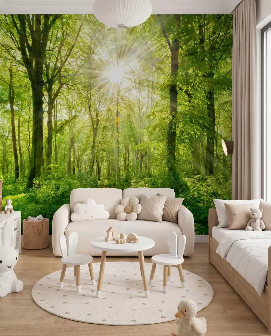 Fototapeedid Rada roheliste okste all u22252