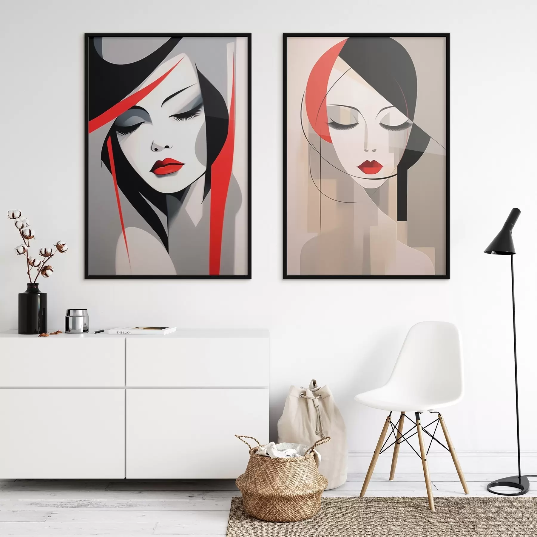 Fototapeedid Abstraktsed naiste portreed d00774