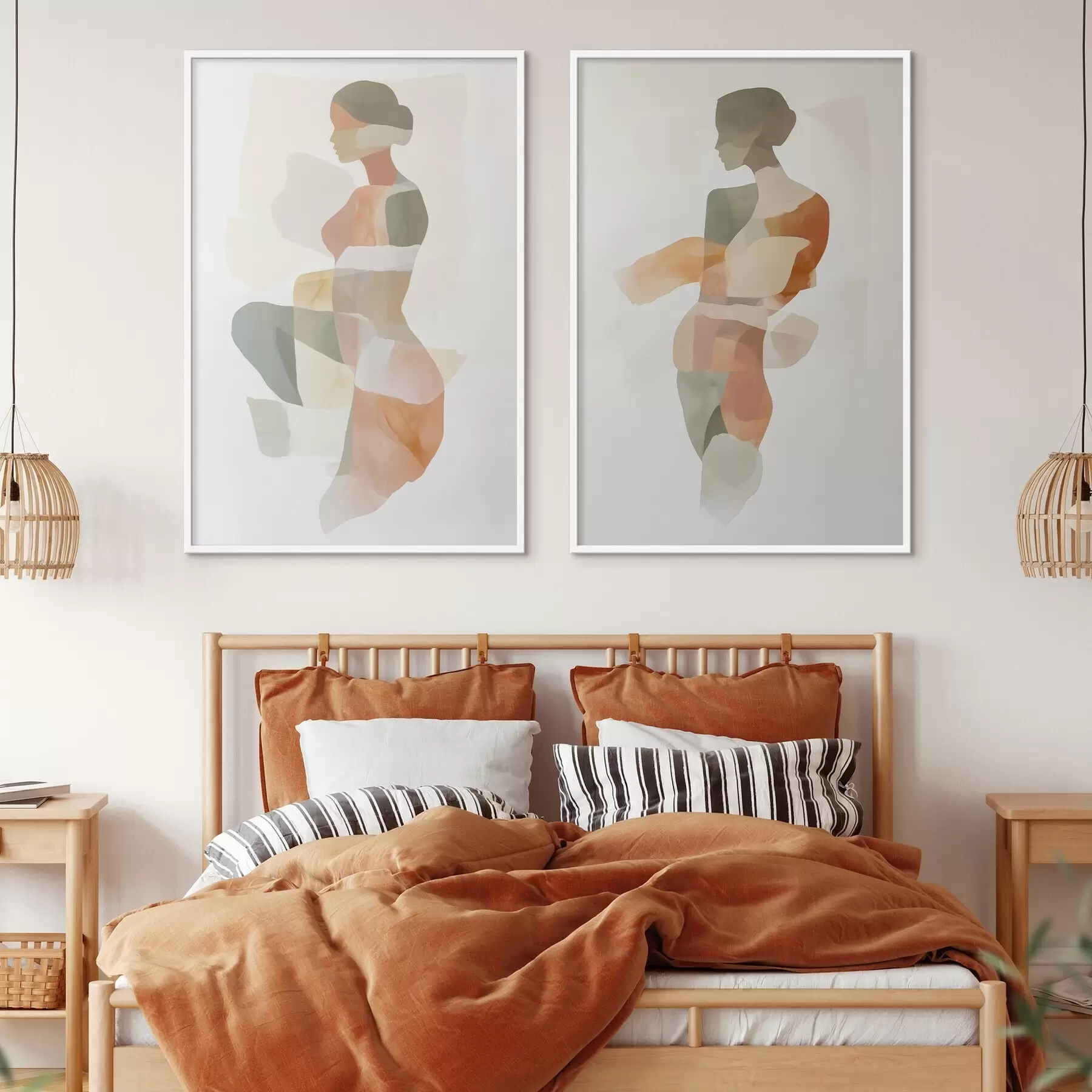 Fototapeedid Abstraktsed naiste siluetid d00788