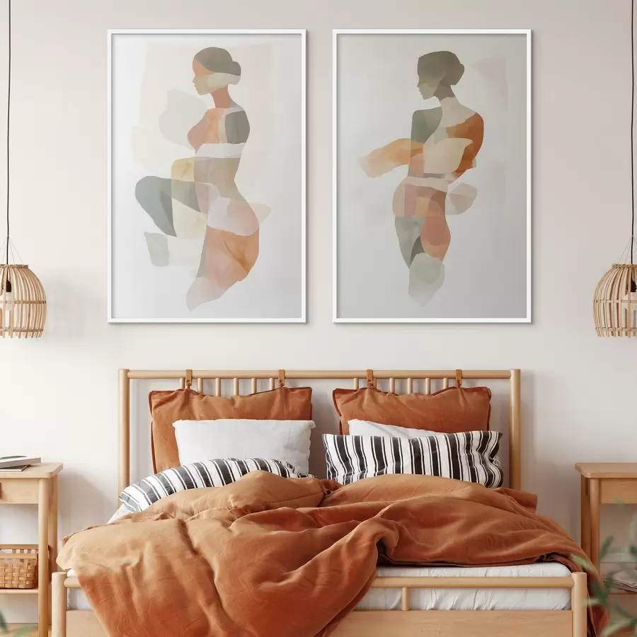 Fototapeedid Abstraktsed naiste siluetid d00788