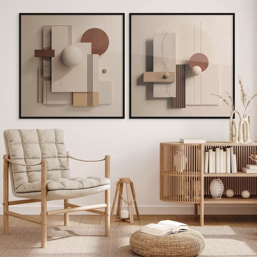 Fototapeedid Geomeetria ja abstraktsus minimalistlikus stiilis d00743