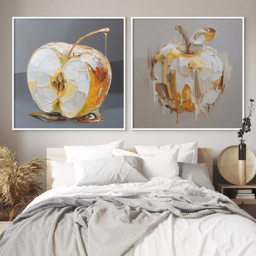 Fototapeedid Abstraktsioon õunaga kaasaegses tõlgenduses d00746