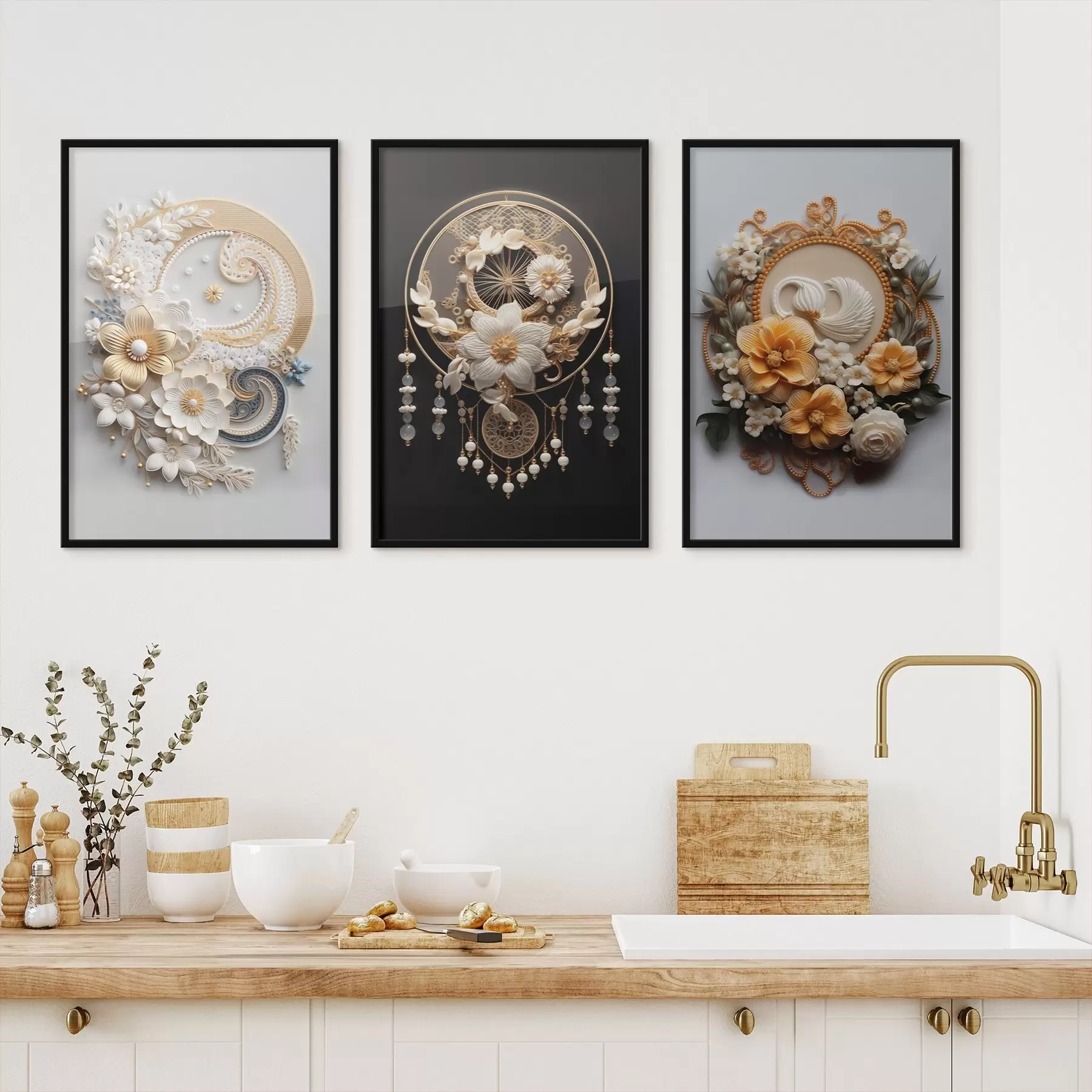 Fototapeedid Lillede abstraktsed kompositsioonid d00561