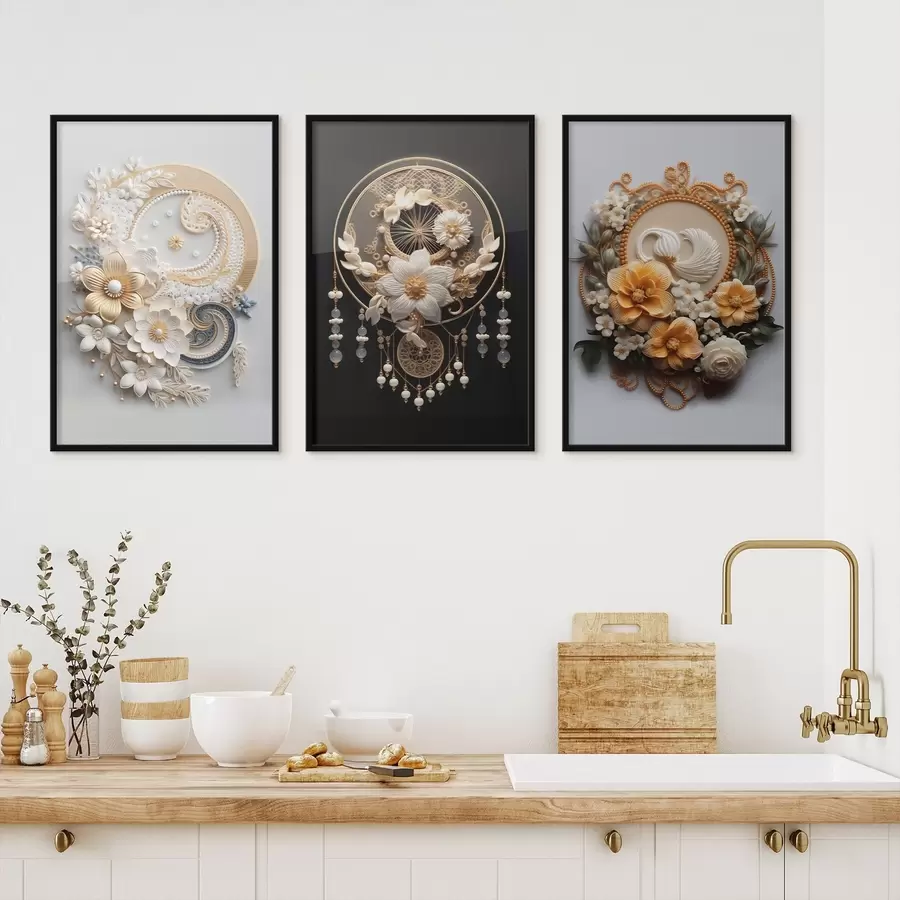 Fototapeedid Lillede abstraktsed kompositsioonid d00561