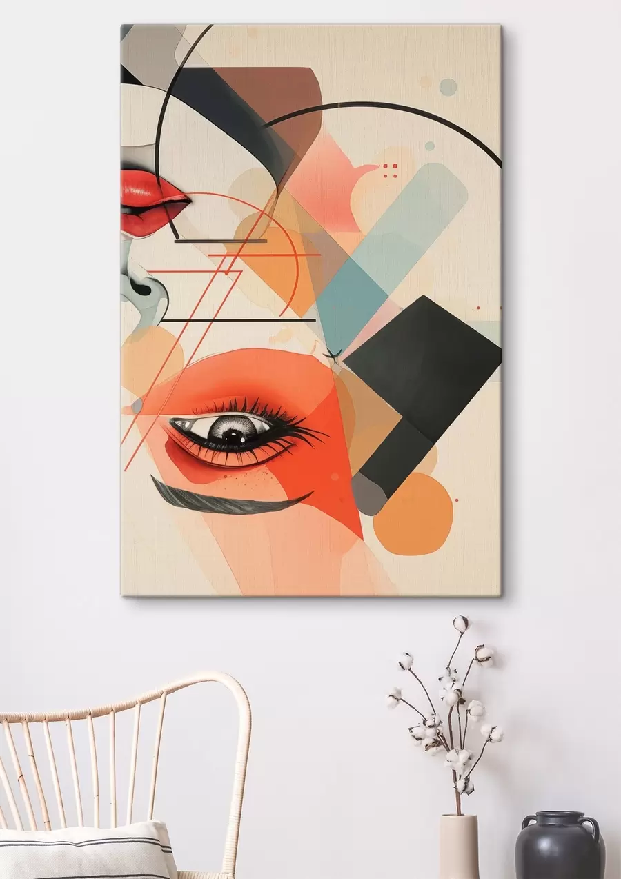 Pilt Nägu ja geomeetrilised kujundid s47448