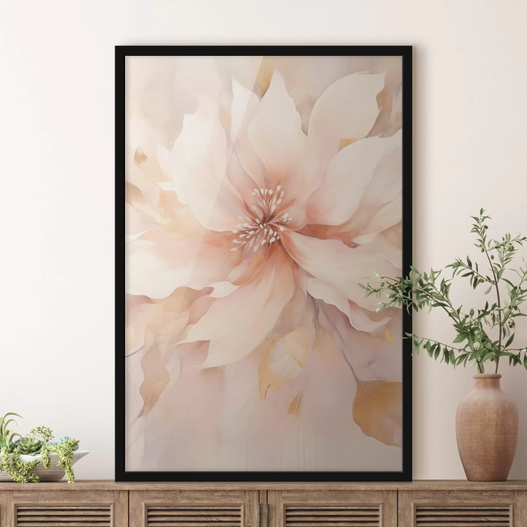 Fototapeedid Suur abstraktne lill f47444