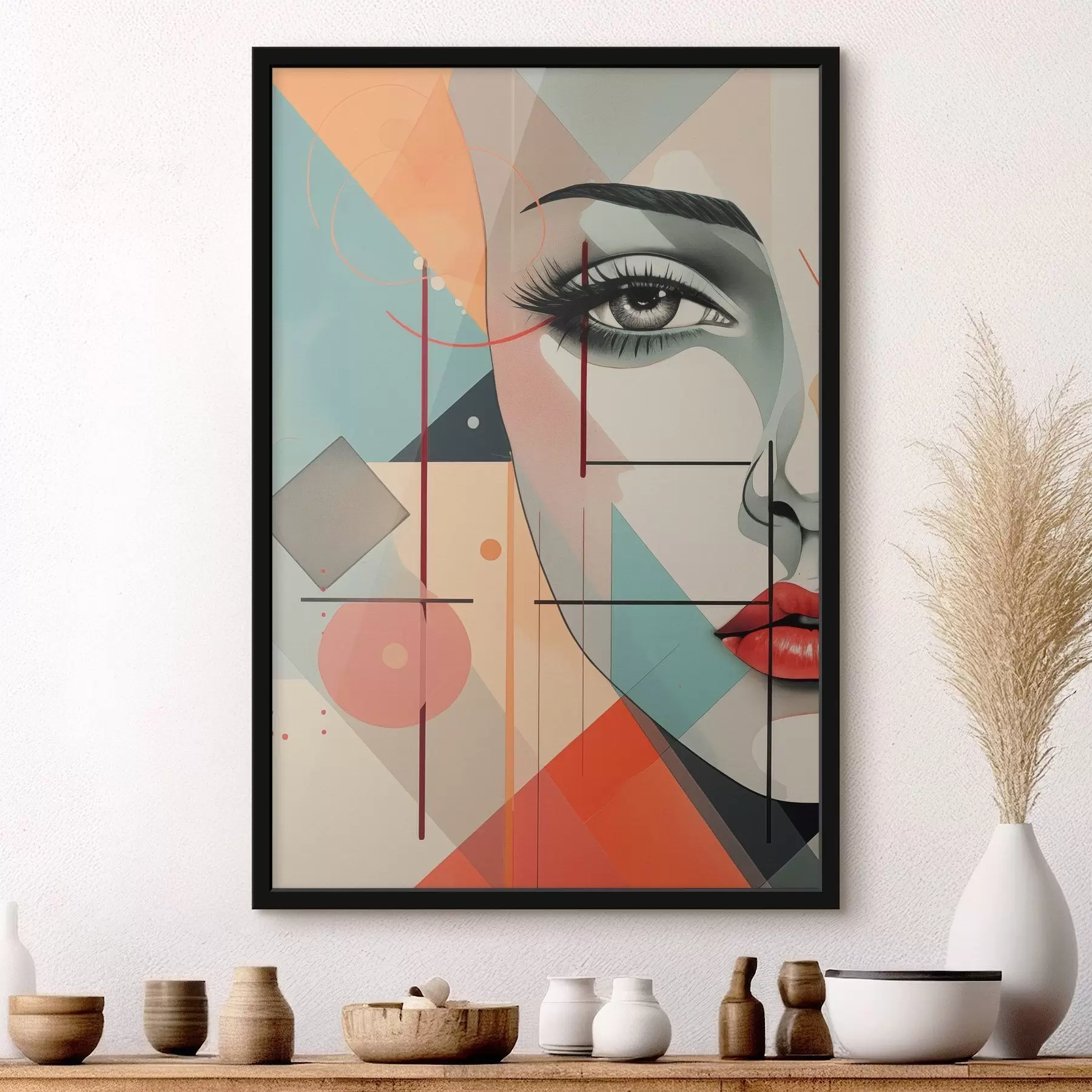 Fototapeedid Inimesed, nägu, geomeetria f47447