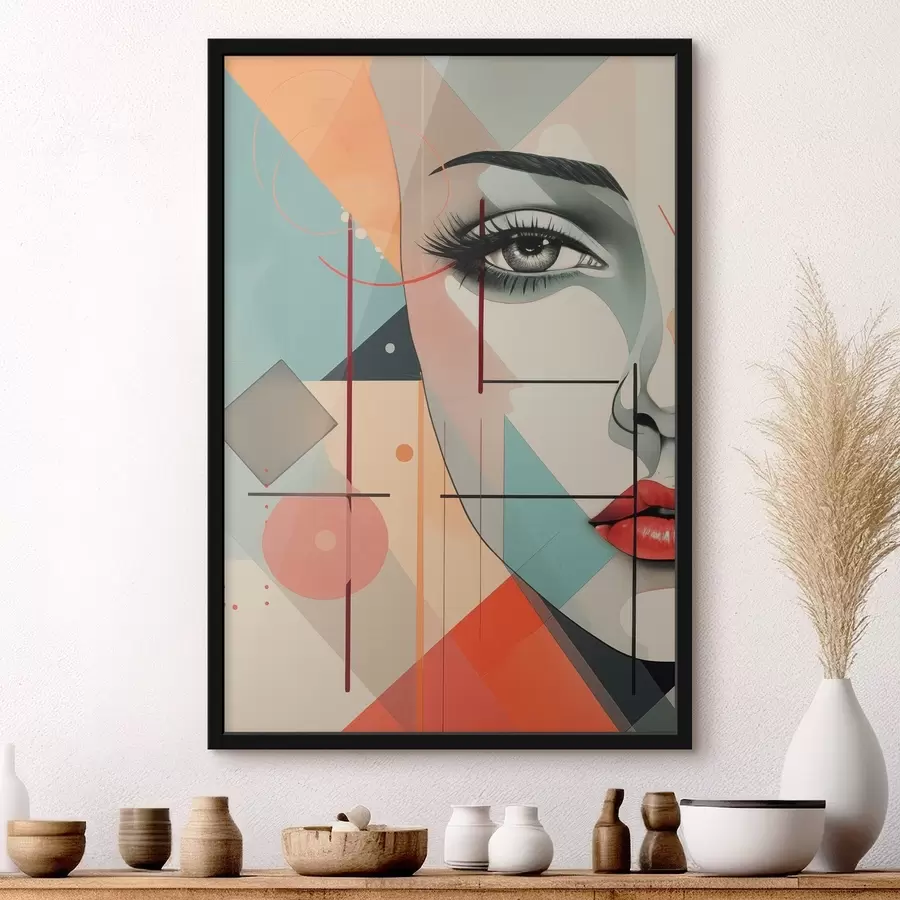 Fototapeedid Inimesed, nägu, geomeetria f47447