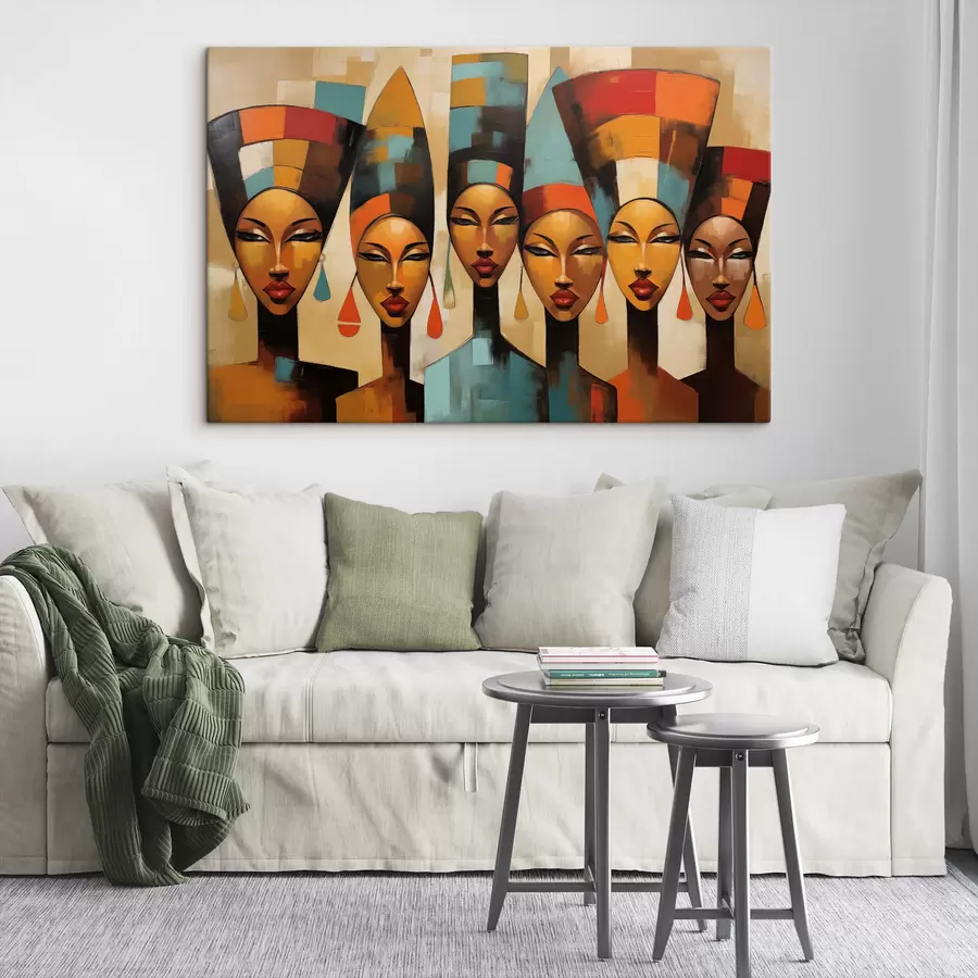 Pilt Aafrika stiilis naiste portree s47387