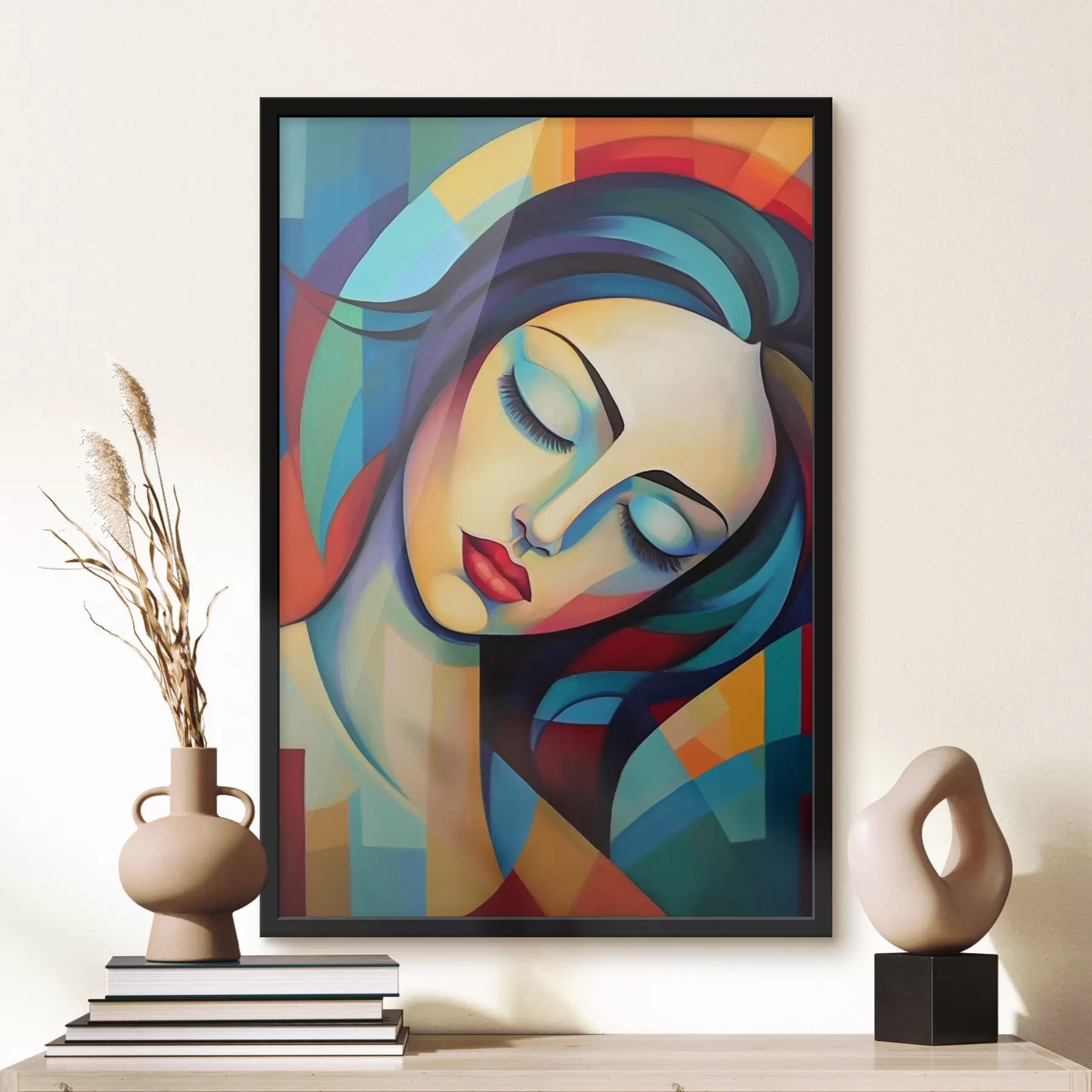 Fototapeedid Tüdruku abstraktne portree f47362