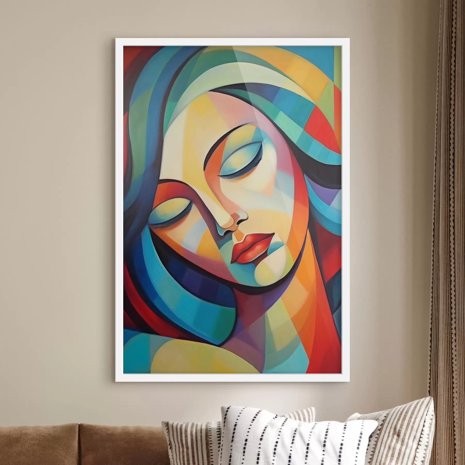 Fototapeedid Tüdruku abstraktne portree f47363