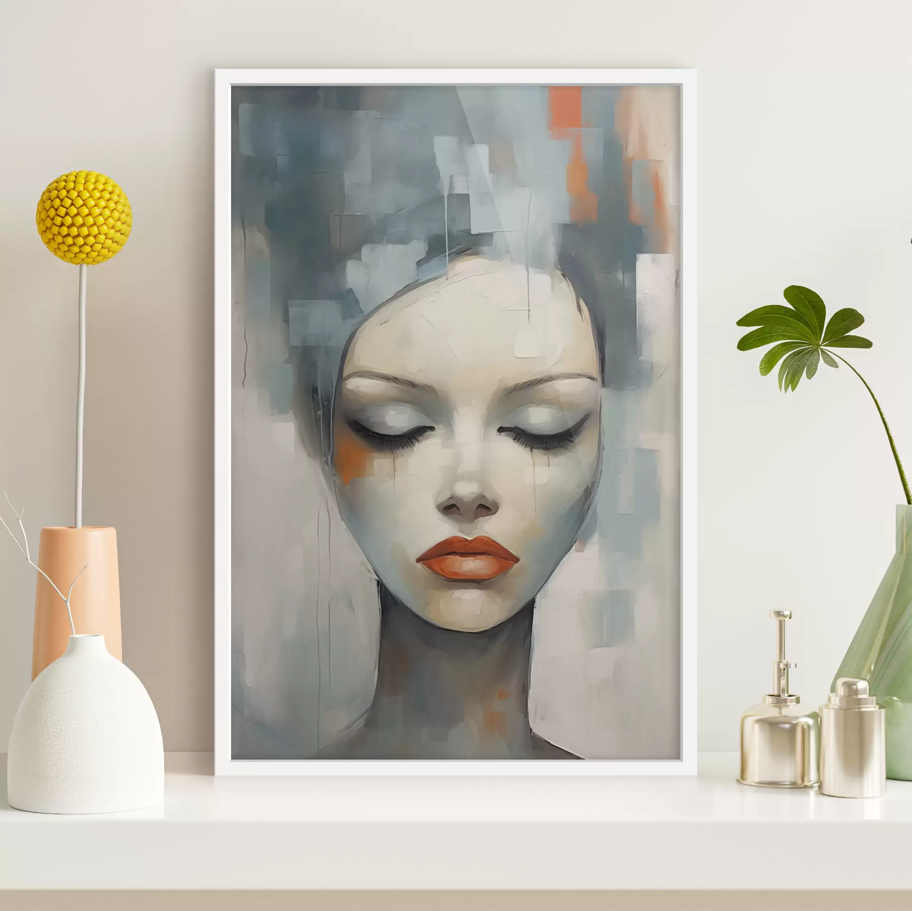 Fototapeedid Tüdruku abstraktne portree f47365