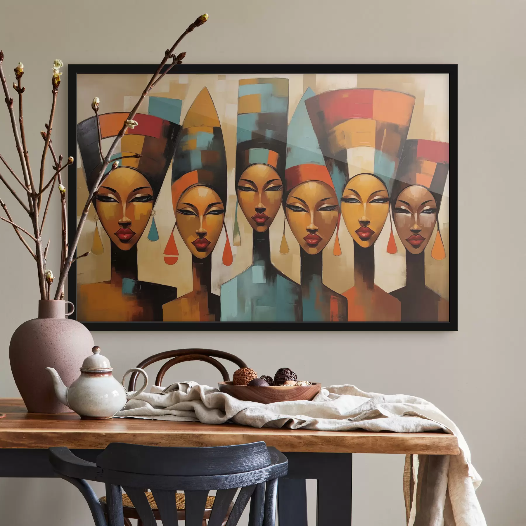 Fototapeedid Aafrika stiilis naiste portree f47387