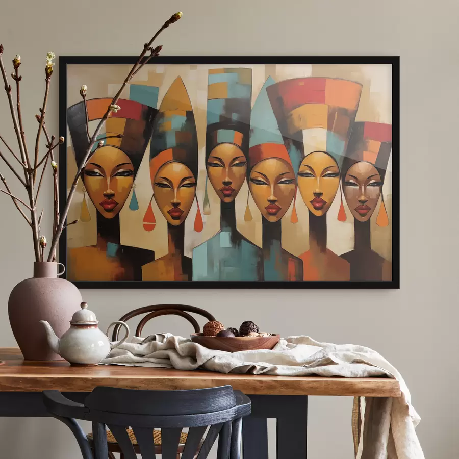 Fototapeedid Aafrika stiilis naiste portree f47387