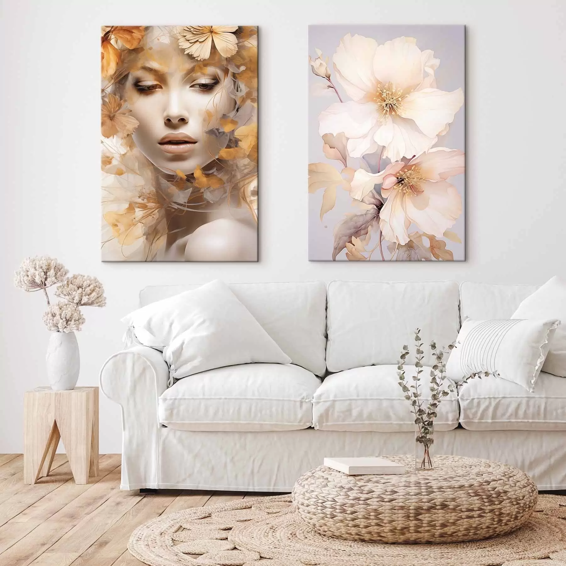 Pilt Tüdruk ja õrnad lilled m01251