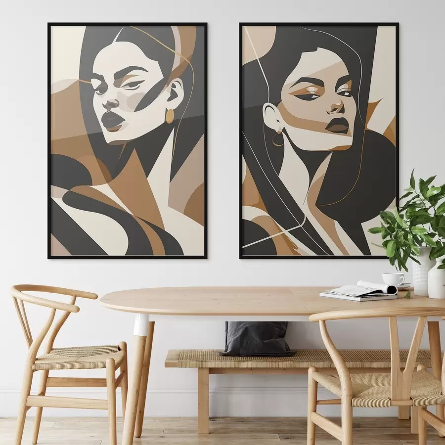 Fototapeedid Abstraktsed naiste portreed d01075