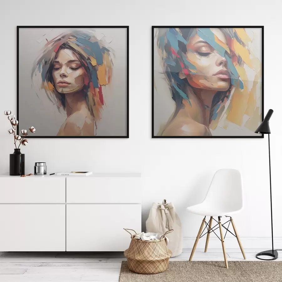 Fototapeedid Abstraktne naise portree d01081