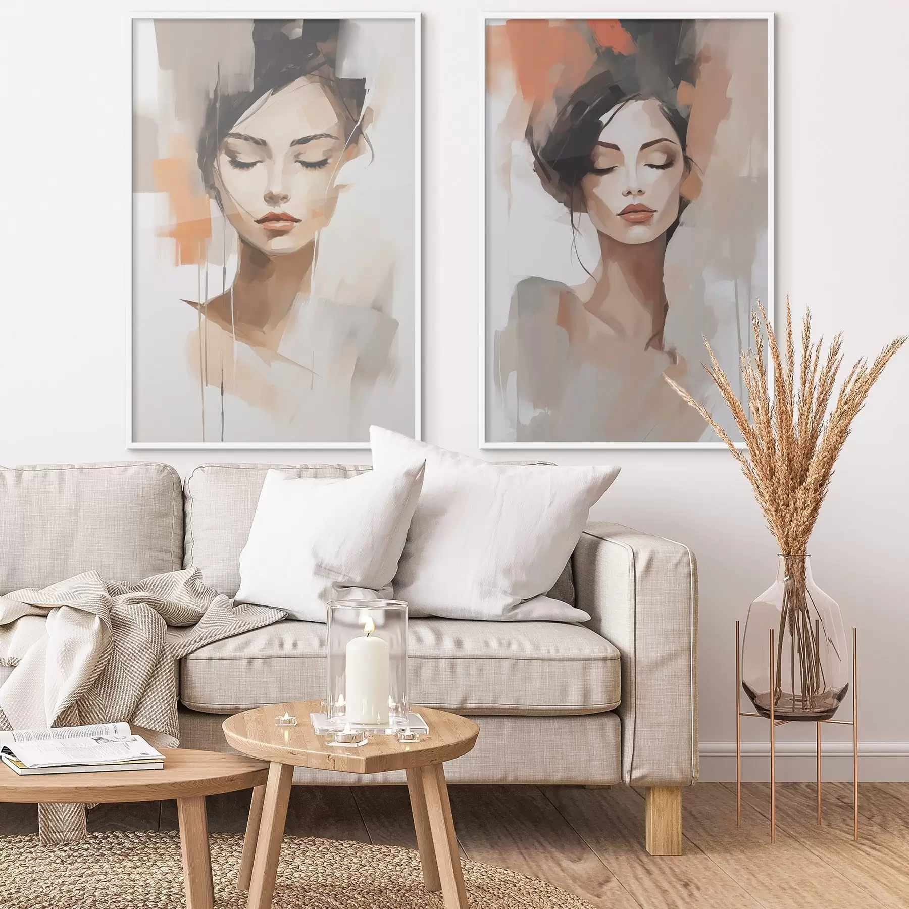 Fototapeedid Tüdruku abstraktne portree d01159