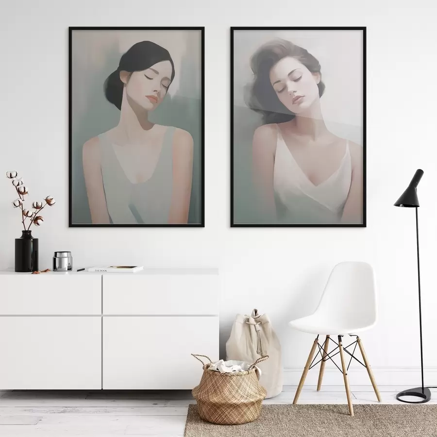 Fototapeedid Tüdruk suletud silmadega d01188