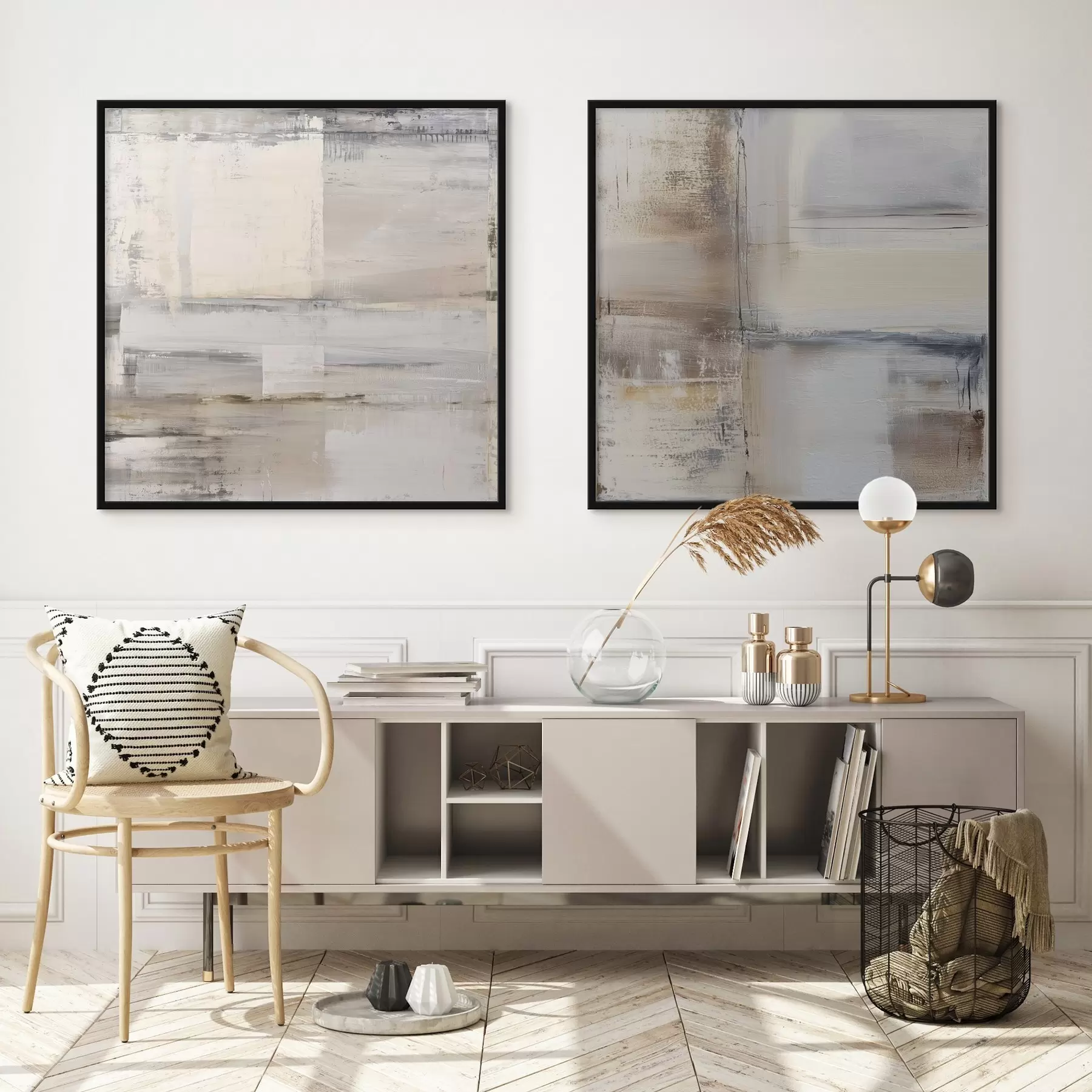 Fototapeedid kaasaegne abstraktsioon vaoshoitud toonides d01171