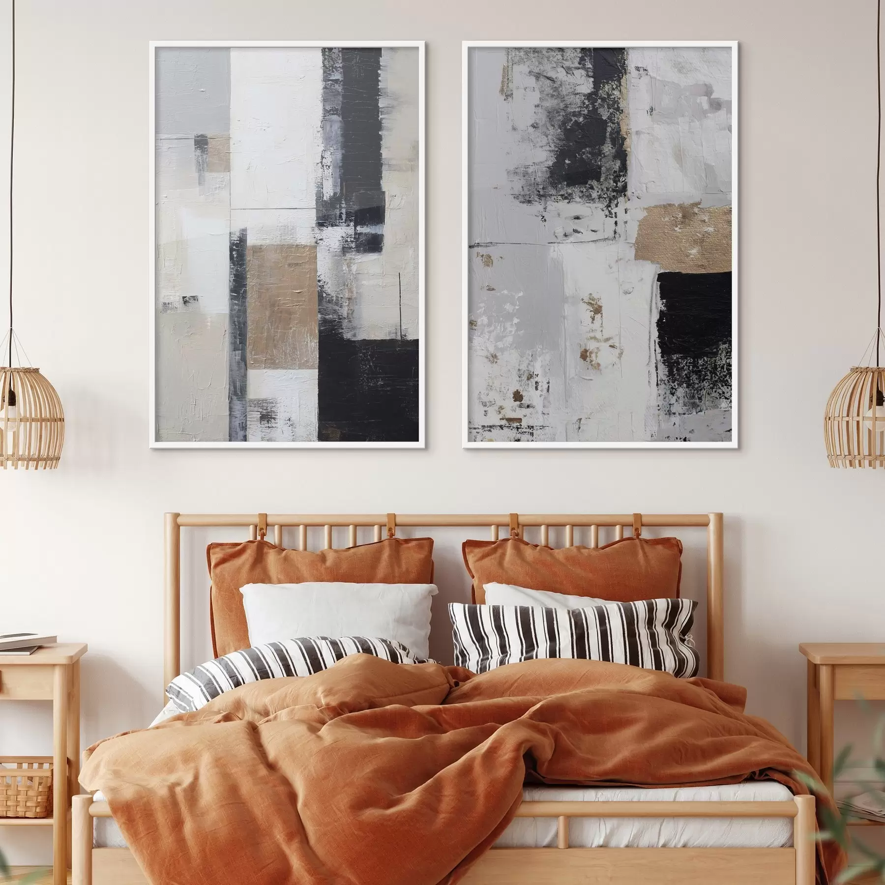 Fototapeedid kaasaegne abstraktsioon kontrastsetes värvides d01176