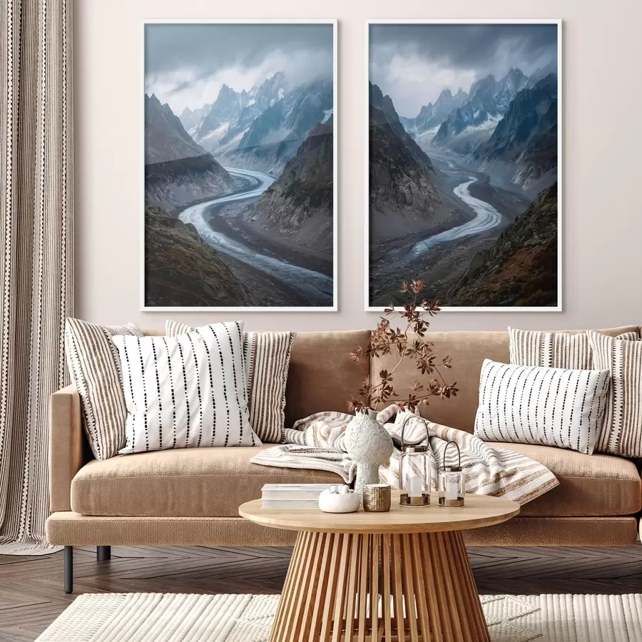 Fototapeedid mäestikupilt pilvedega d01180