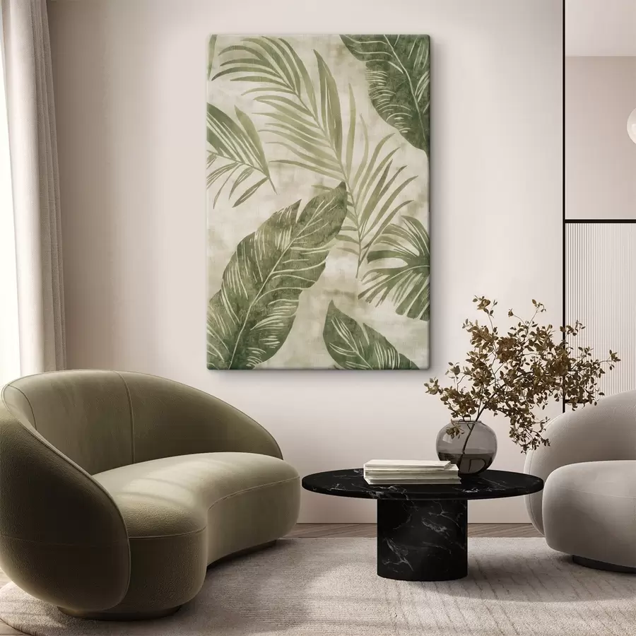 Pilt Troopilised lehed, vananenud tausta imitatsioon s47631