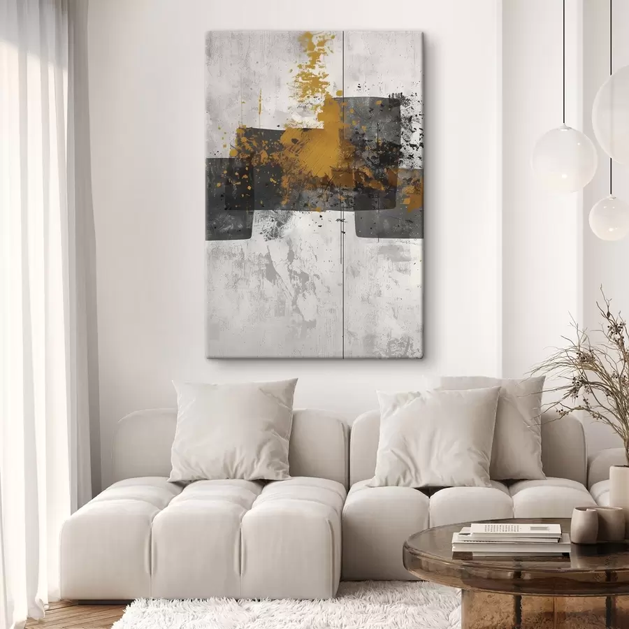 Pilt Abstraktsed kujundid betoontaustal s47636