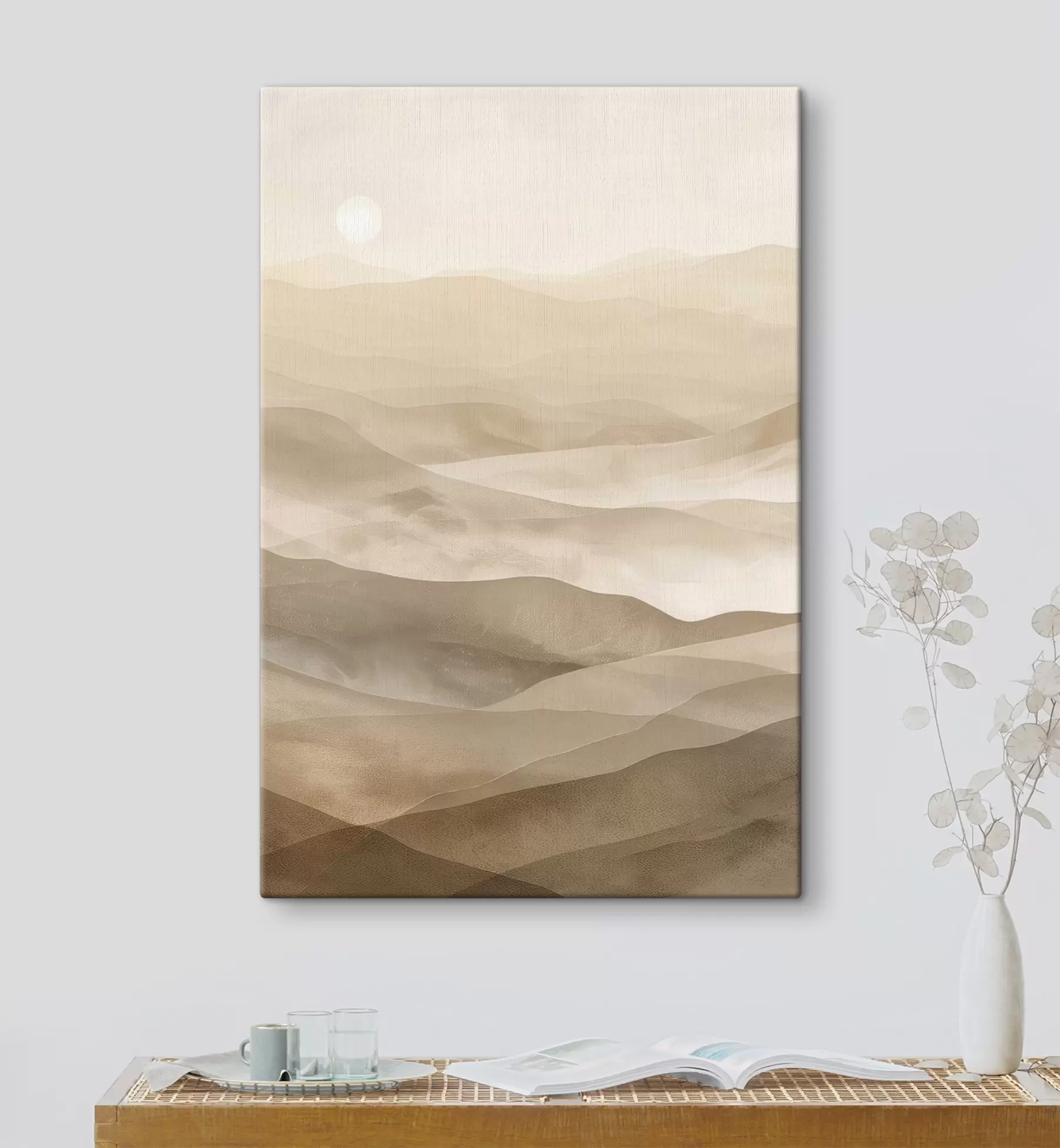 Pilt Hele toonidega mäed, akvarelli imitatsioon s47638