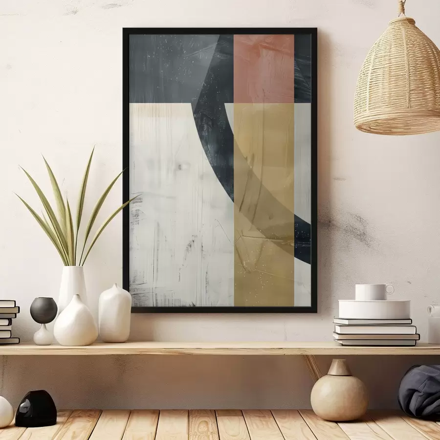 Fototapeedid Geomeetrilised kujundid betoontaustal f47634