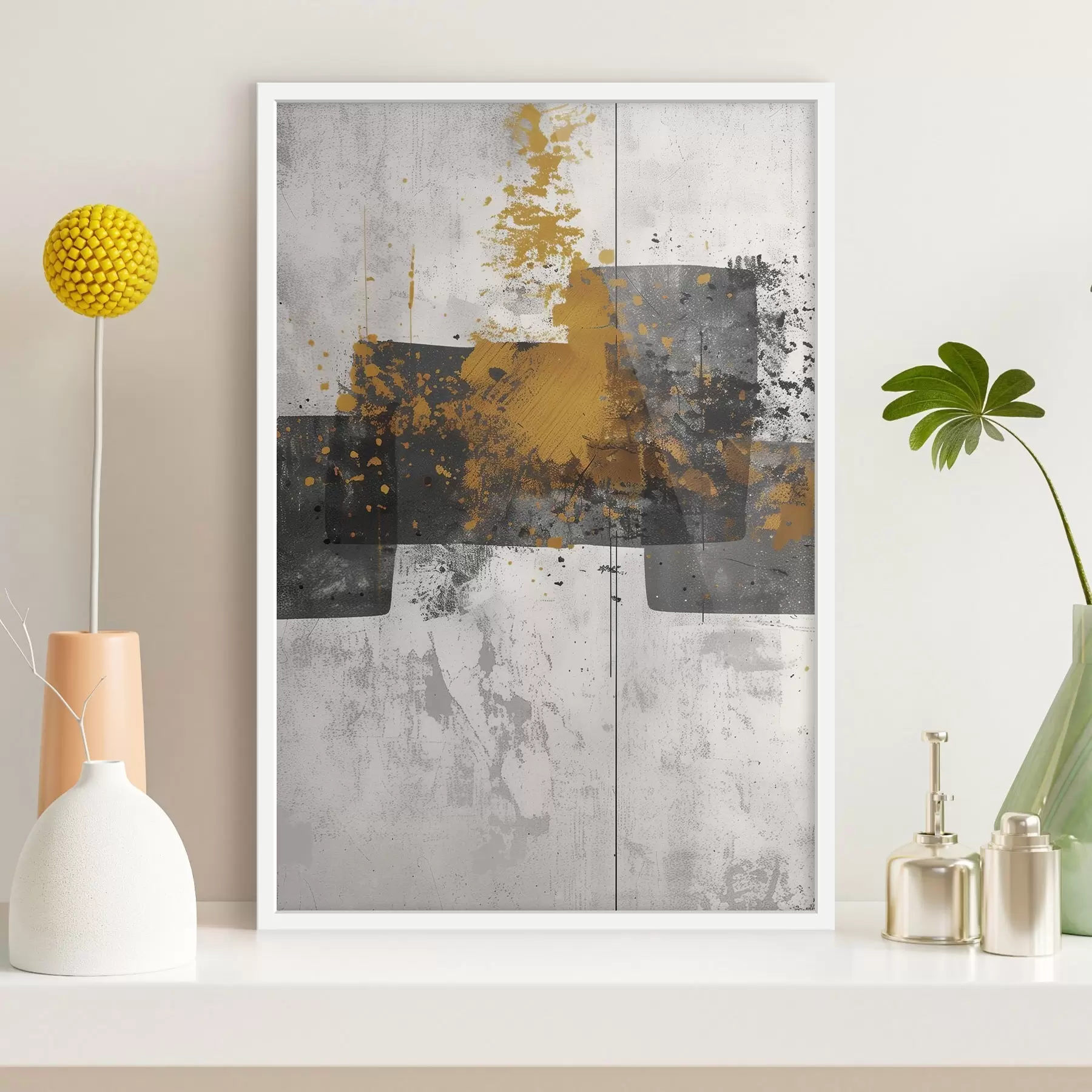 Fototapeedid Abstraktsed kujundid betoontaustal f47636