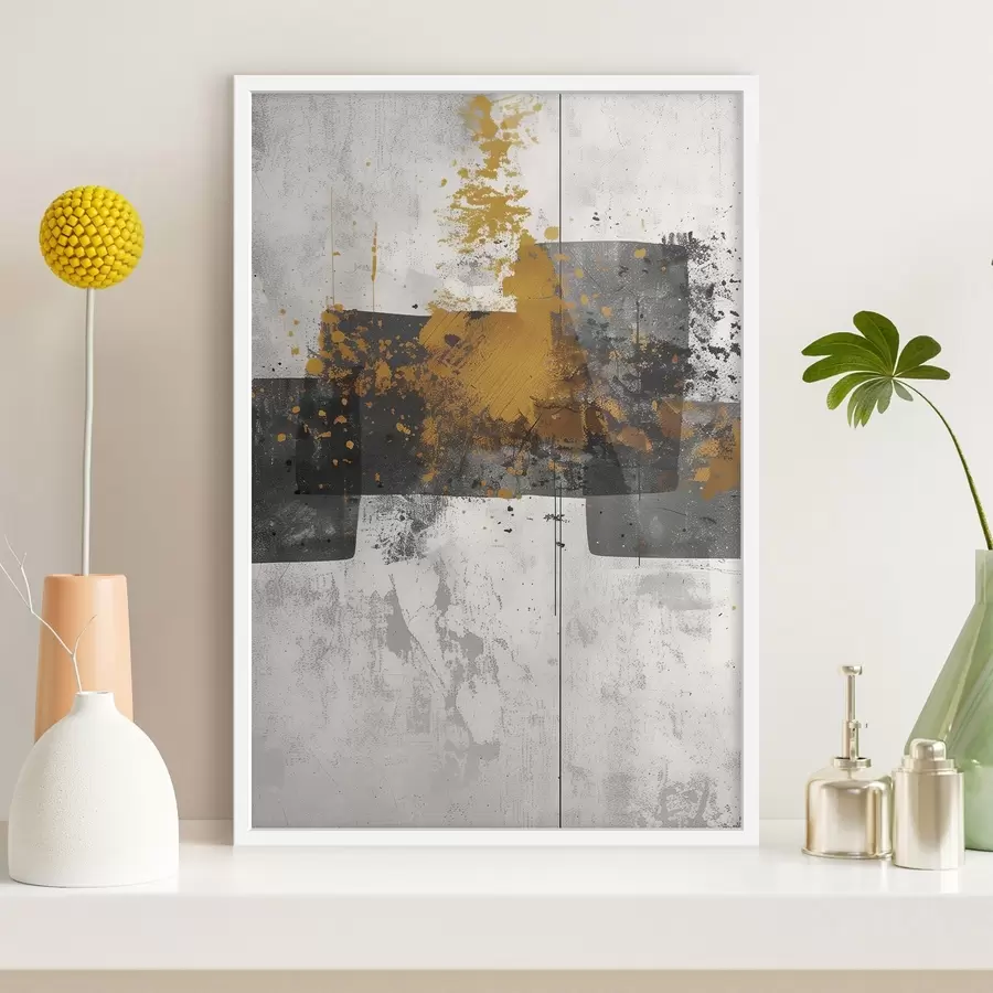 Fototapeedid Abstraktsed kujundid betoontaustal f47636