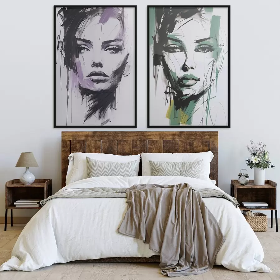 Fototapeedid Abstraktne naiste portree d01226