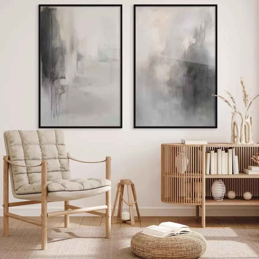 Fototapeedid Abstraktne kompositsioon neutraalsetes toonides d01216