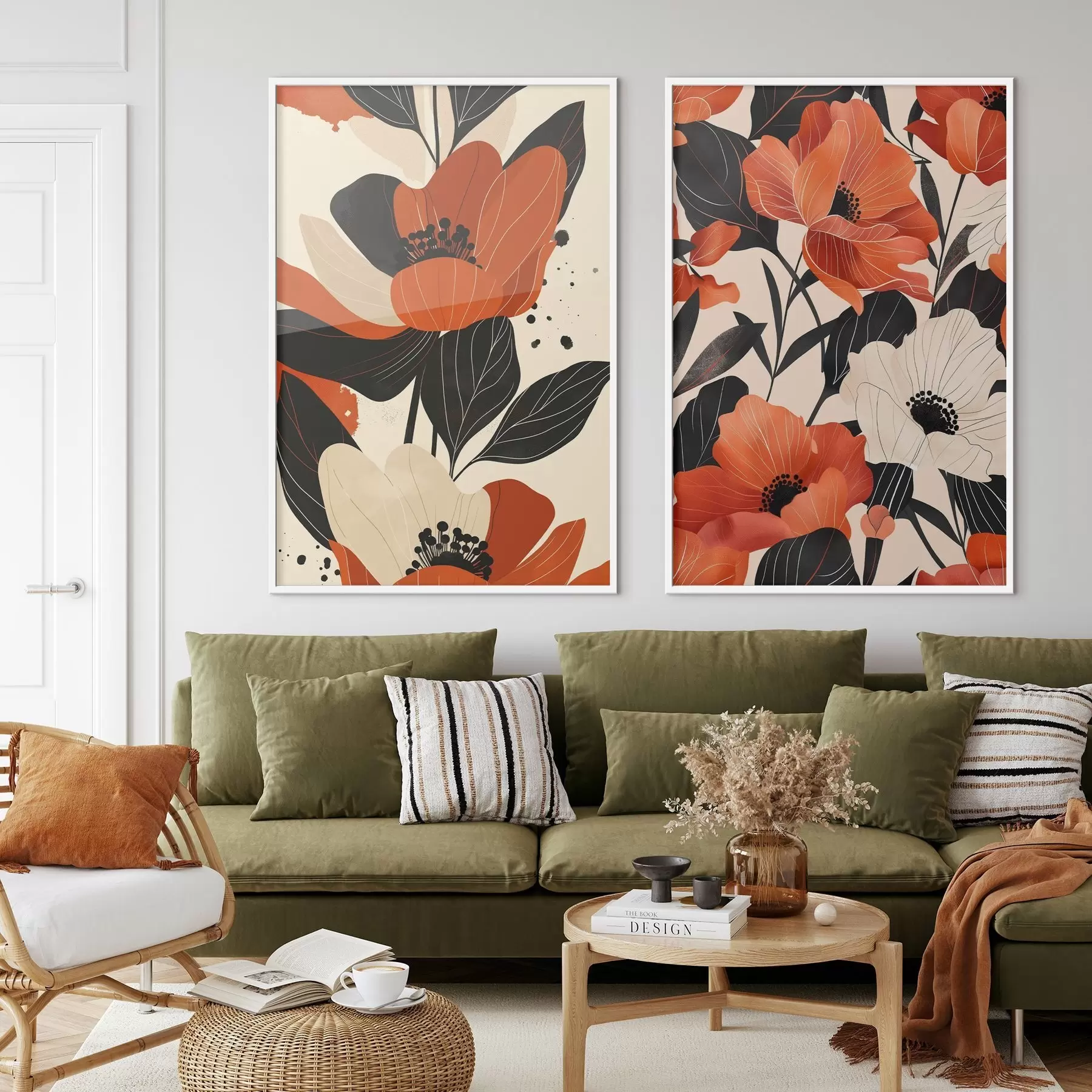 Fototapeedid Lilleseade soojades toonides d01228