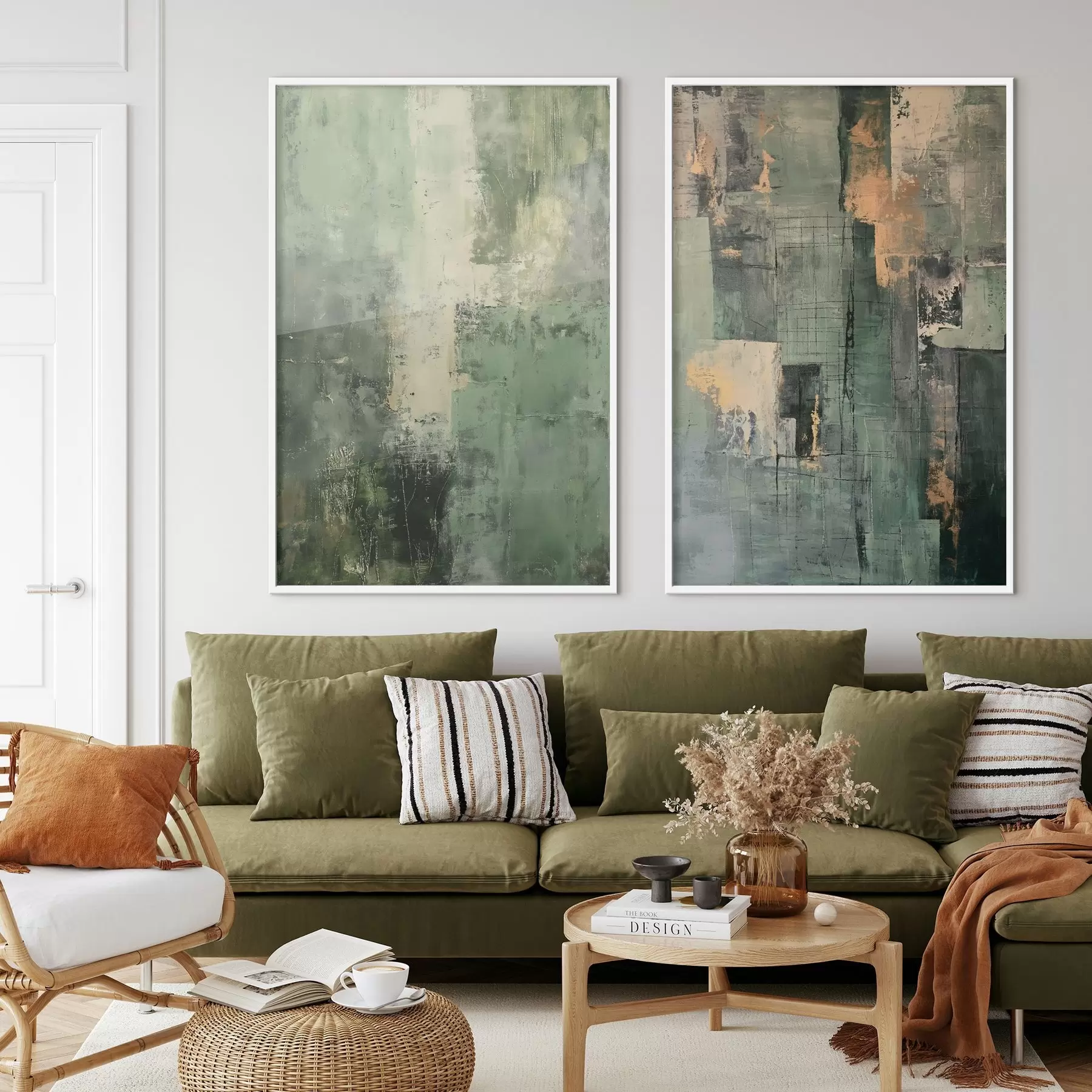 Fototapeedid Roheline abstraktsioon d01230