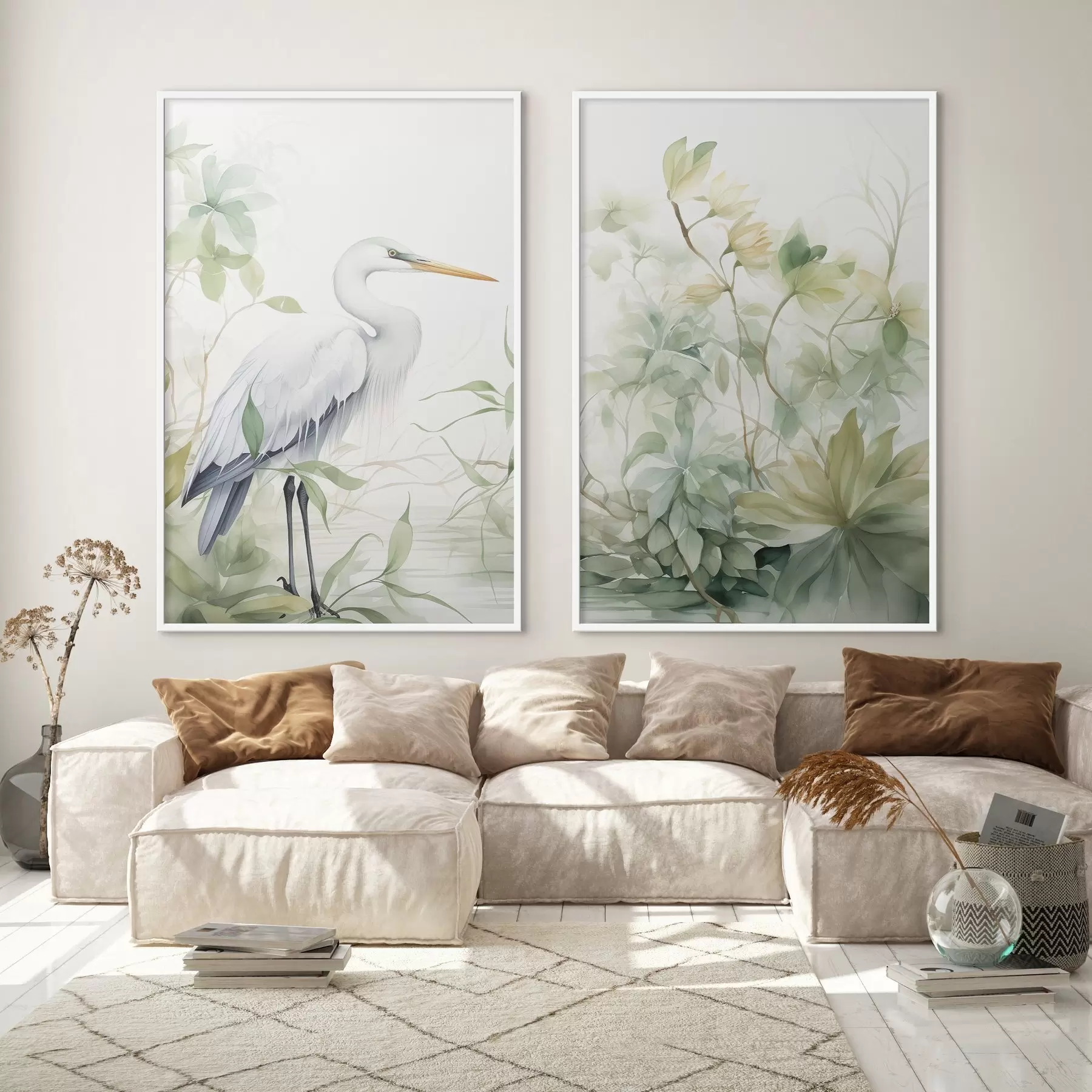 Fototapeedid Toonekurg taimede seas d01256