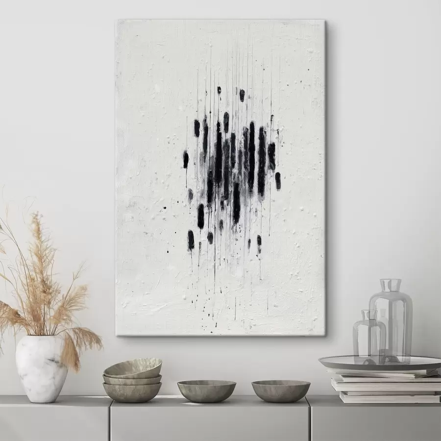 Pilt Minimalistlik kunst, millel on väljendusrikas pintslitõmbed ja hägused servad kaasaegses maalikunstistiilis. s46957