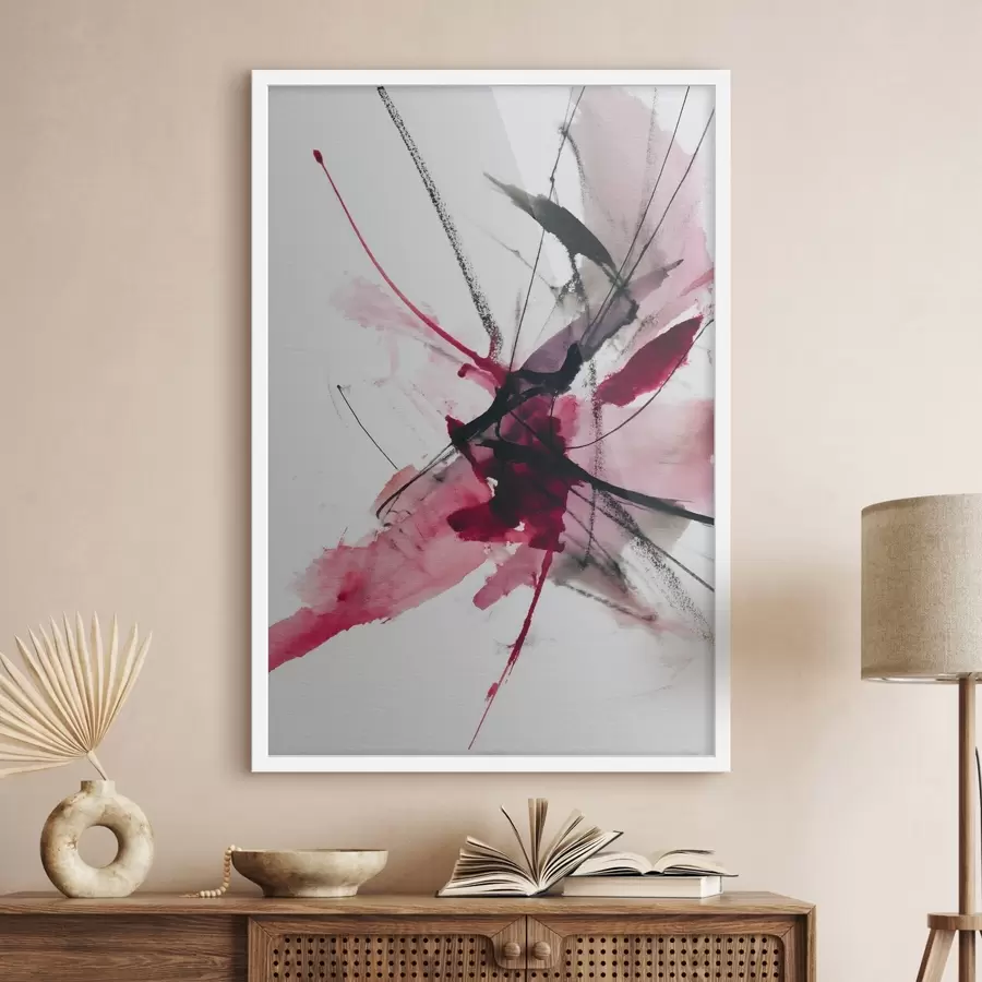 Fototapeedid Kaasaegne joonte ja täppide kompositsioon akvarellistiilis f46951