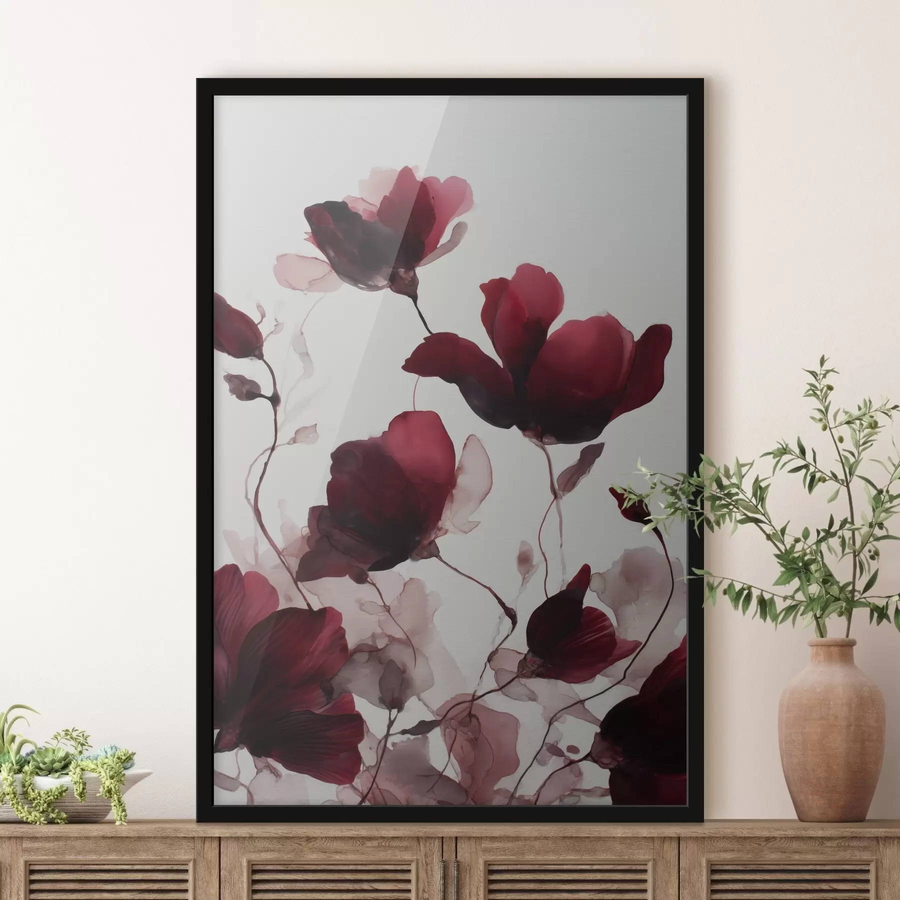 Fototapeedid Õrnad moonid häguse efektiga akvarellharmoonia stiilis f46962