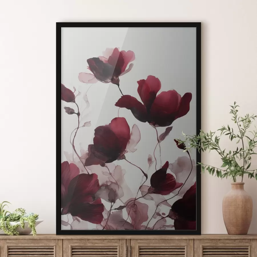 Fototapeedid Õrnad moonid häguse efektiga akvarellharmoonia stiilis f46962